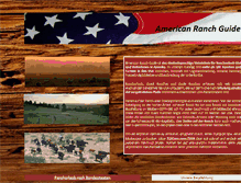 Tablet Screenshot of americanranchguide.com